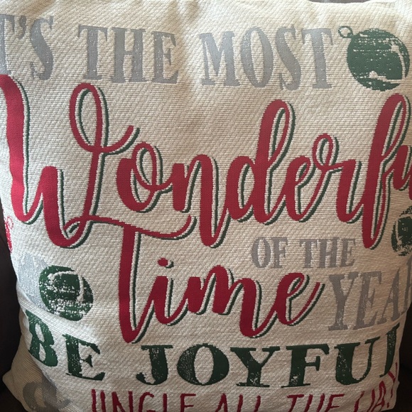 Red and Green Holiday Pillows for Festive Decor - Picture 2 of 3